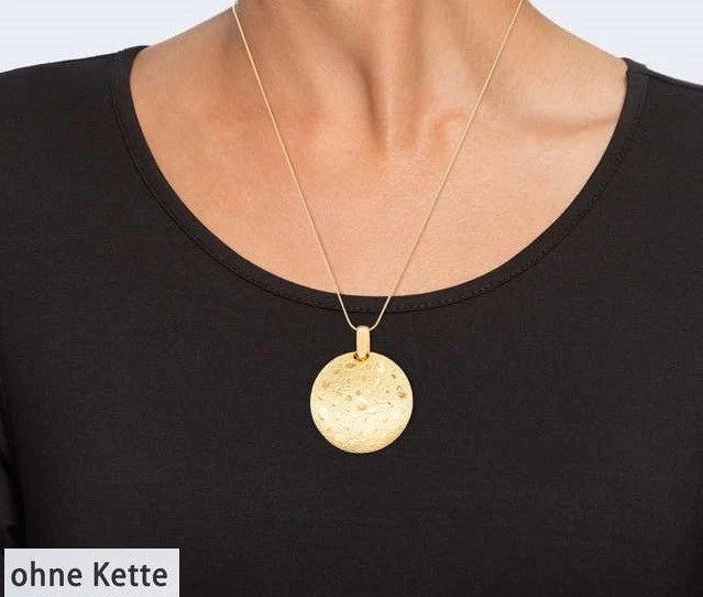 Anhänger im Medaillonstil 14ct gelbvergoldet  Ä53 - Bild 1 von 1