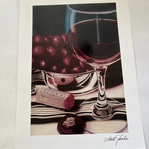 Scott Jacobs Grape Perfection Seriolithograph in Color Signed with COA Art New - Picture 1 of 8
