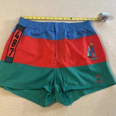 NUEVO SIN ETIQUETAS De colección Raro MACER M BAÑADOR SURFISTA 487 Life Savers XL 1980’s 80’s Foto 1 de 4