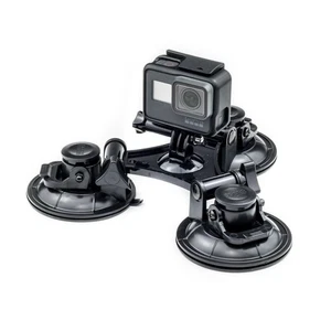 Triple Suction Cup Car Mount For GoPro Hero 13 12 11 DJI OSMO Action Cam Go Pro - Picture 1 of 7