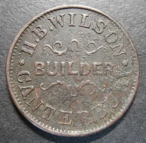 Trade token UK - H.B. Wilson 2d Canterbury builder - twopence Kent 28.5mm - Picture 1 of 2