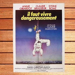 MUSS GEFÄHRLICH LEBEN POSTER 60X80 ANNIE GIRARDOT BRAUEREI MAKOVSKI - Bild 1 von 1