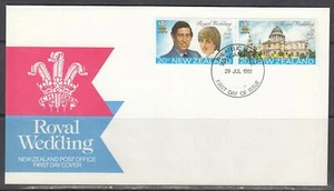 New Zealand Scott 735a FDC - 1981 Royal Wedding - Picture 1 of 1