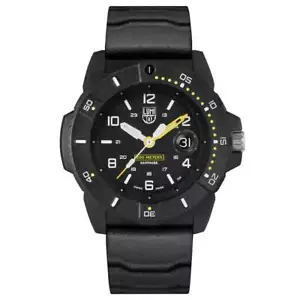 Montre pour homme Luminox Navy Seal série 3600 quartz cadran noir bracelet en caoutchouc 3601 - Photo 1/3