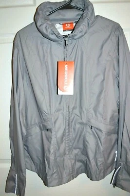 Merrell Women's Anouk Outerwear ATHLETIC GRAY reflective RUNNING Jacket SZ XL - Image 1 of 4