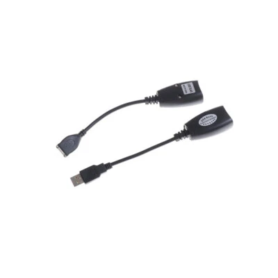 USB Extension Ethernet RJ45 Cat5e/6 Cable LAN Adapter Extender Over RepeaE pMC - Bild 1 von 4
