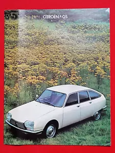 1978 CITROEN GS Sales Brochure UK Market -G Special GS Club Pallas Saloon Estate - Picture 1 of 20
