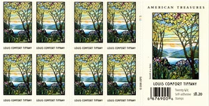 USA 2007 LOUIS COMFORT TIFFANY 20 STAMP BOOKLET 41 CENT SCOTT 4165a MNH - Picture 1 of 5