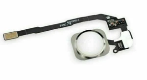 iPhone 5S Home Button Touch ID Sensor Key Flex Cable Replacement Assembly Silver - Picture 1 of 1