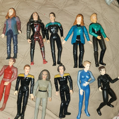 Lot Of 11 Ladies STAR TREK  Action Figures 4.5"  Sexy Cover