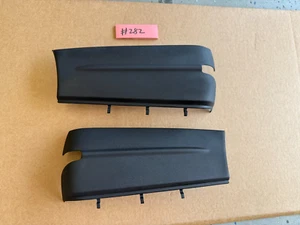 2004-2007 Jaguar XJ8 XJR OEM Left & Right Front Bumper Fog Light Trim Flat Black - Picture 1 of 8