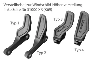 Verstellhebel linke Seite zur Windschild-Höhenverstellung für BMW S1000 XR (K69) - Bild 1 von 8