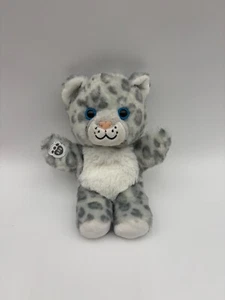 Build a Bear Mini Beans Snow Leopard Plush Bean Bag Soft Spotted Gray Cat Arctic - Picture 1 of 7
