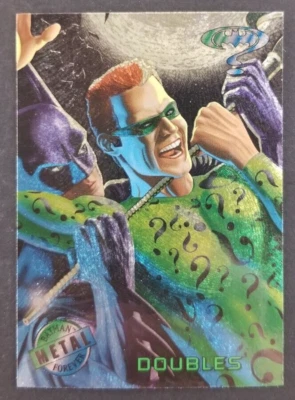 Batman Forever 1995 Riddler Fleer Metal Card #63 (NM) - Image 1 of 2