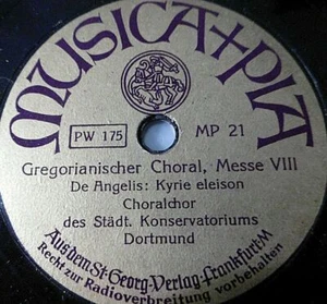 Choralchor Dortmund "Gregorianischer Choral, Credo III / Messe VIII" 1929 2 x - Picture 1 of 4