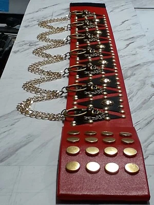  * Cinturón Mono ESTILO ELVIS (ROJO Y NEGRO) Diamond Tour {NUEVO 2 piezas. DISEÑO} * Foto 1 de 3