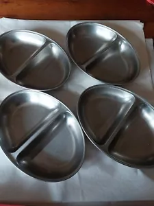 4 x Vegetable Dish 12″ two Section, Stainless Steel, banqueting dish, used - Picture 1 of 6