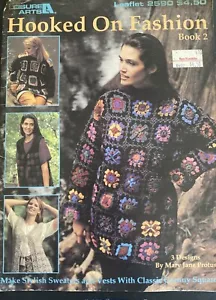 Vintage 1990 Crochet Booklet: Hooked on Fashion Book 2 - Mary Jane Protus - Picture 1 of 6