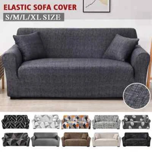 Stretch Plaid Sofa Slipcover Elastic Sofa Covers for Living Room Couch Covers - Picture 1 of 58