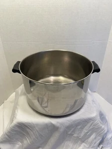 Vintage Farberware Suppentopf 8 Quart Edelstahl Aluminium plattiert Yonkers NY USA OHNE DECKEL - Bild 1 von 12