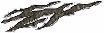 Calcomanías gráficas de vinilo rasgado camuflaje madera de roble moto kart coche de carreras Foto 1 de 3