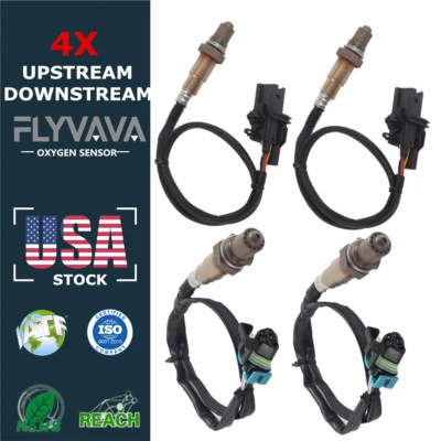 4 sensores de oxígeno lambda O2 aguas arriba y aguas abajo para Cadillac XLR 2004-05 V8 Foto 1 de 4