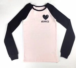 The Childrens Place Girls Shirt Size 12 Dance Pink Black Dancer Ingredients - Picture 1 of 11