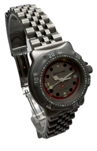 Seltene "SPALDING" 200m W.R Divers Damen Datum Uhr mit drehbarer Lünette GARANTIE - Bild 1 von 8