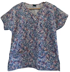 Medline Scrub Top Women’s Sz M Multi-colored Medical - Picture 1 of 3