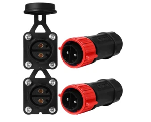 2 Pin 50Amp Trolling Motor Plug Receptacle Set, 12/24/36/48 Volt Marine Boat - Picture 1 of 8