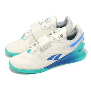 Reebok Legacy Lifter III 3 Chalk Green Blue Men Cross Training Shoes 100201520 - Foto 1 di 8