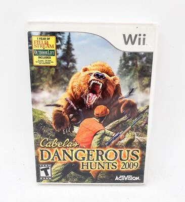 Cabela's Dangerous Hunts 2009 Nintendo Wii - Complete CIB Great Condition - Image 1 of 2