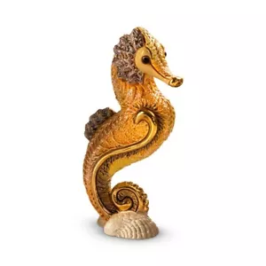 Orange Seahorse Artesania Rinconada 2023 Figurine F247O De Rosa Uruguay - Picture 1 of 2
