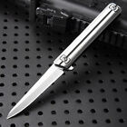 Folding Knife Pocket Stainless Steel Hunting Camping Fishing Outdoor Tactical