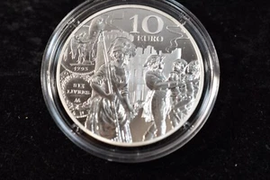 FRANCIA-2019 10 EUROS ECU de VI LIVRES-PLATA-22,2 g #2775/3000 -PRUEBA - Imagen 1 de 12
