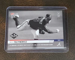 2019 TOPPS NOW #953BW MIKE FOLTYNEWICZ PLATINUM MEMBER ONLY 1/1 - NLDS - Picture 1 of 2