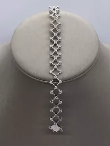 NEW 14k Solid White Gold Genuine Diamond Tennis Bracelet - Picture 1 of 5
