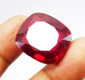 Hermoso Cojín Genuino Piedras Preciosas Sueltas 49.0 Ct Paloma Rojo Sangre Rubí Certificado - Imagen 1 de 7