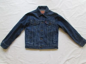Levi's Strauss Unisex Trucker Jean Jacket Stretch Denim Kids Sz S / 8-10 years - Picture 1 of 11