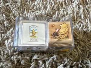 Disney's Winnie the Pooh rubber stamp kit - Pooh & Piglet by All Night Media NEW - Picture 1 of 2
