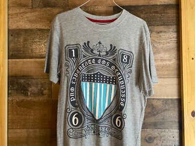 Camiseta Winchester Adulto Mediana Caballo Pistola Rifle Munición Montar 1866 Liberty Foto 1 de 4