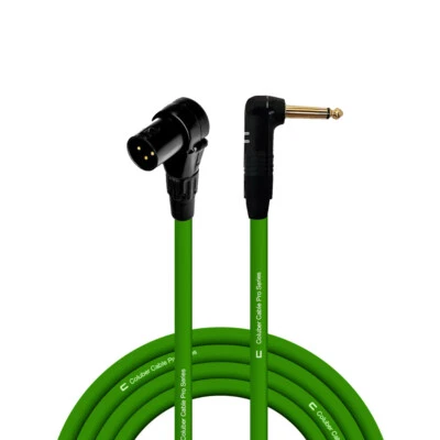 Cable mono desequilibrado ángulo recto XLR macho - RA 1/4 TS longitud personalizada color Foto 1 de 4