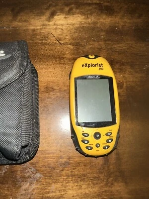 Magellan Explorist 200 Yellow 2.3" LCD Waterproof Hiking GPS Navigator For Parts - Image 1 of 4