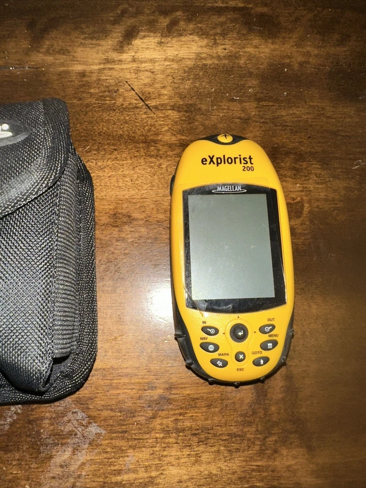 Magellan Explorist 200 Yellow 2.3" LCD Waterproof Hiking GPS Navigator For Parts - Image 1 of 4