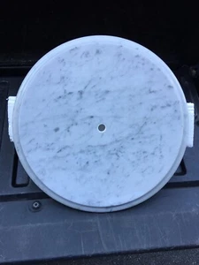 15 “WHITE  Venatino MARBLE TABLE TOP REPLACEMENT (3/4 Thick ) MADE iN ITALY 🇮🇹 - Picture 1 of 12