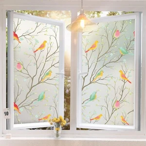 LifetreeFrosted Film for Glass Windows Self Adhesive Opaque Decorative Bird Patt - Picture 1 of 9