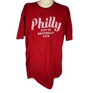 XXL Tultex Lost Goods Men's Red Short Sleeve Tshirt "Philly The City of Brotherl - Bild 1 von 7