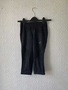 ASICS Womens Capri Running Leggings Black Size 8 BNWT - Picture 1 of 4