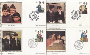 Benham Primer Día Juego de Cubierta - Organizaciones Juveniles x 4 1982 - Imagen 1 de 1