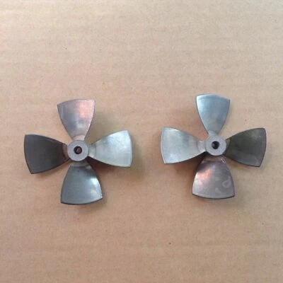 Great 4-Blade OD 60mm Aluminum Alloy Propeller Prop for 4mm Shaft RC Boat - Image 1 of 4